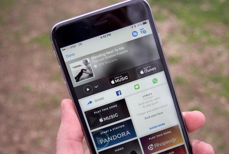 iPhone Shazam