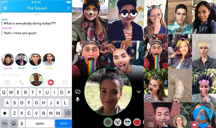 Snapchat Görüntülü Grup Görüşmesi Özelliği