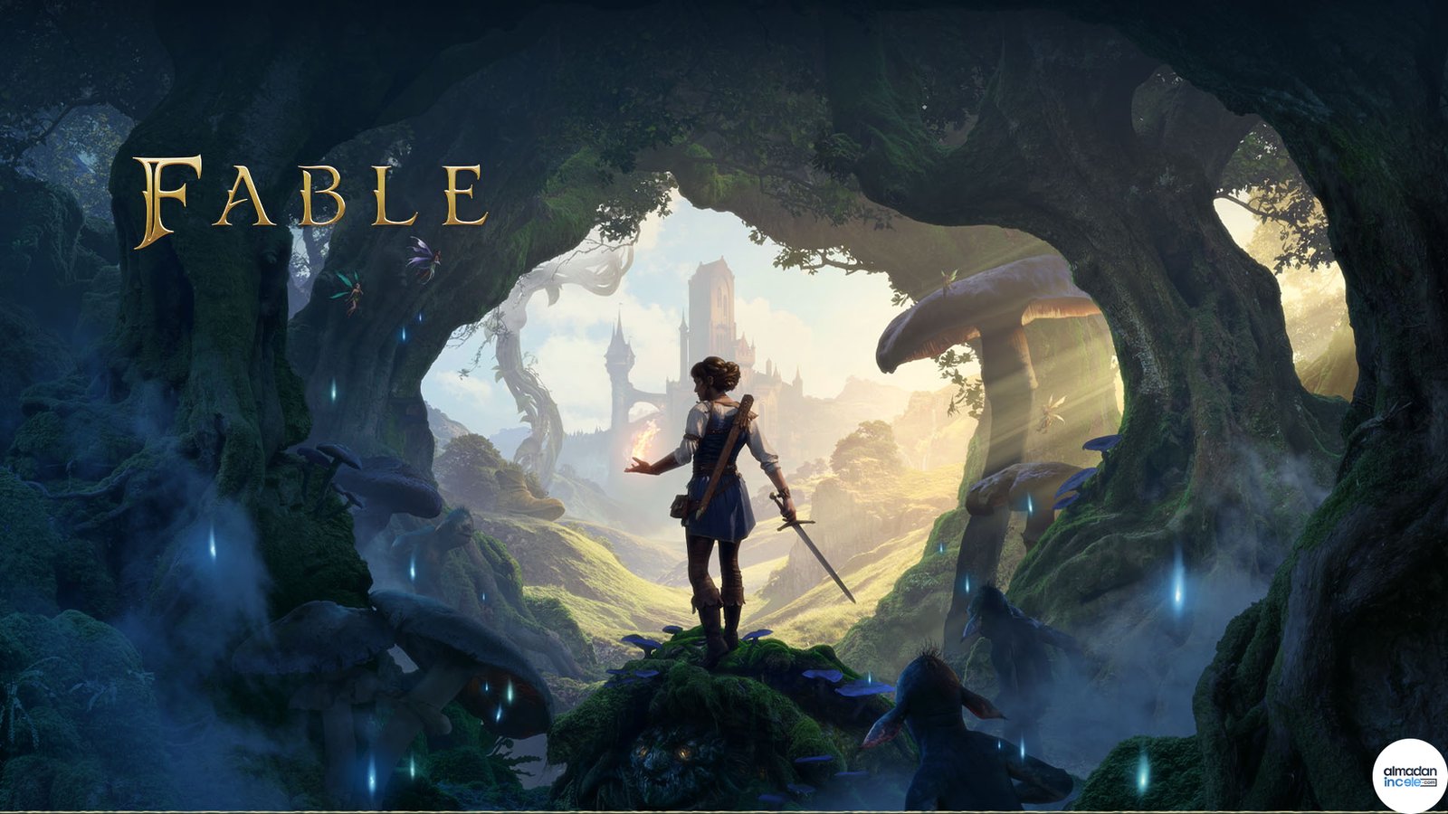 Fable oyunundan orman ve kale manzaralı resmi Xbox görseli