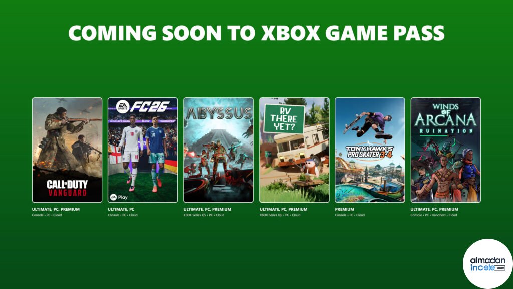 Xbox Game Pass Haziran İkinci Dalga Oyunları Açıklandı Xbox Game Pass Haziran 2026 ikinci dalga oyunları görseli