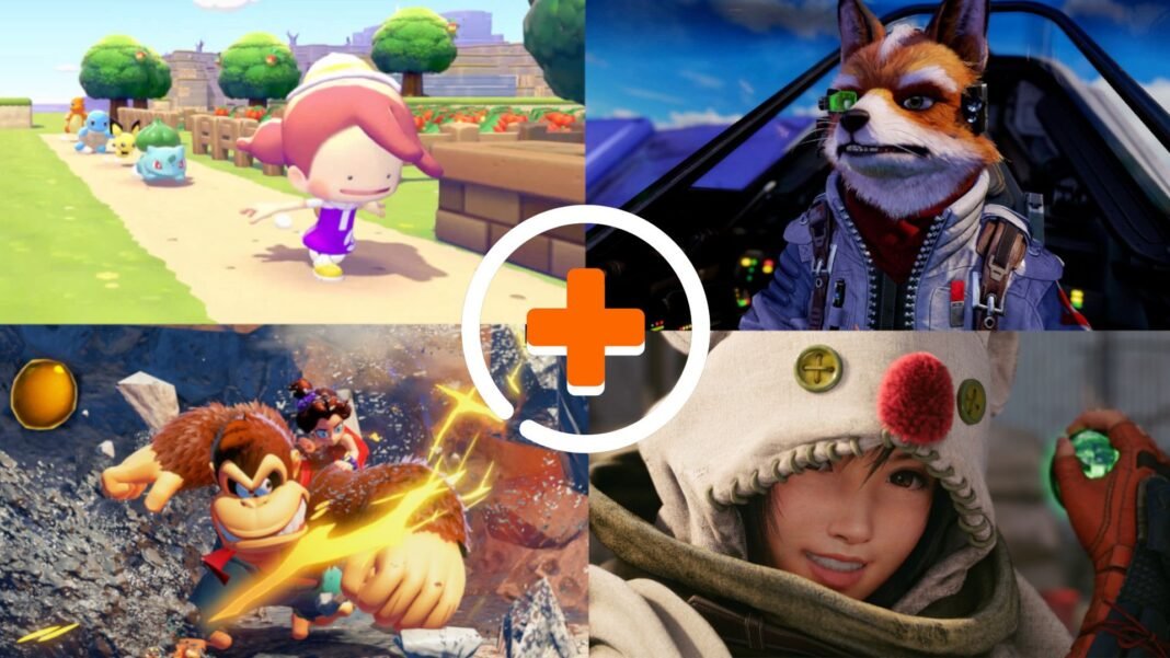 Nintendo Switch 2 oyunları Star Fox Donkey Kong ve Final Fantasy görselleri