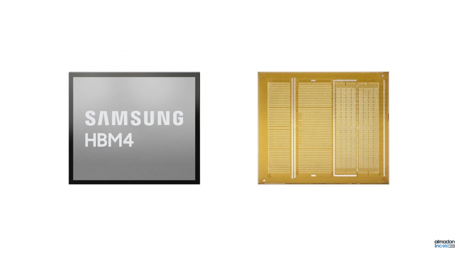 Samsung HBM4 bellek yongası ve yüksek yoğunluklu bağlantı katmanının tamamı