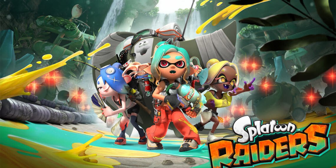 Splatoon Raiders karakterleri ve oyun kapak görseli
