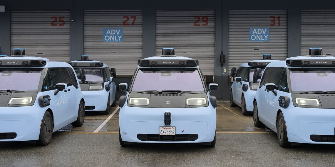 Waymo Zeekr robotaksi ön görünüm
