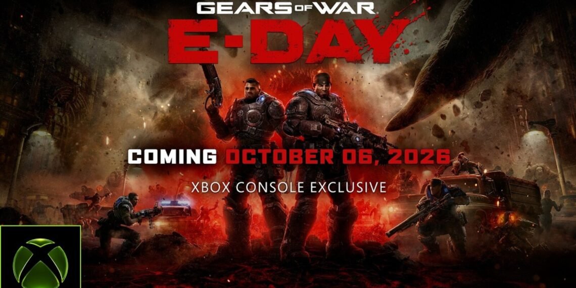 Gears of War E-Day oyununda Marcus Fenix ve Dominic Santiago