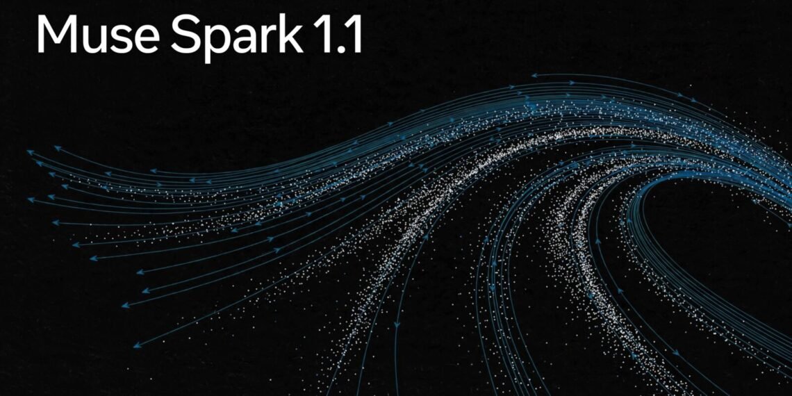 Meta Muse Spark 1.1 modelini temsil eden resmi akış görseli