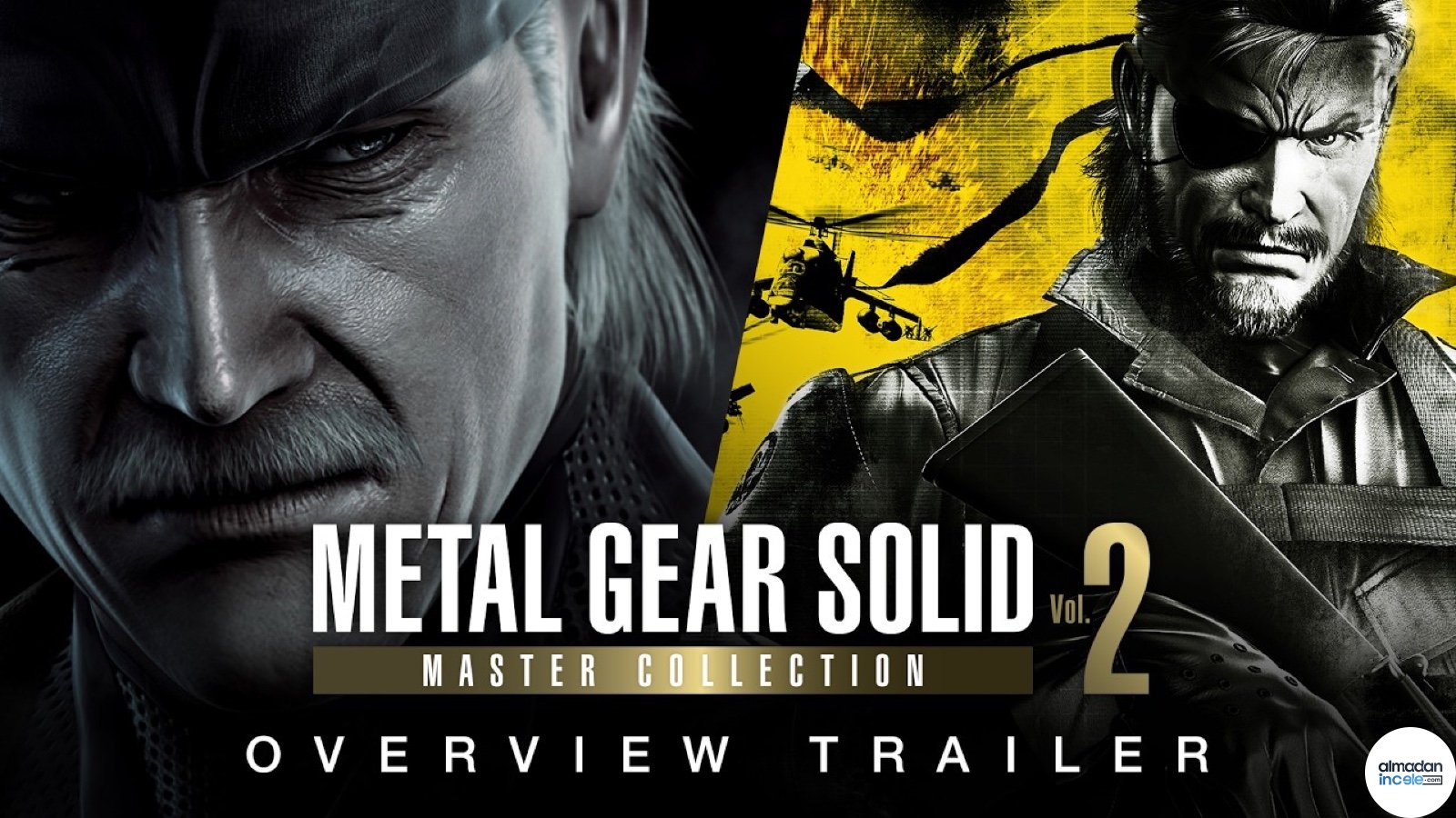 Old Snake ve Big Boss karakterlerinin bulunduğu Metal Gear Solid Master Collection Vol. 2 görseli