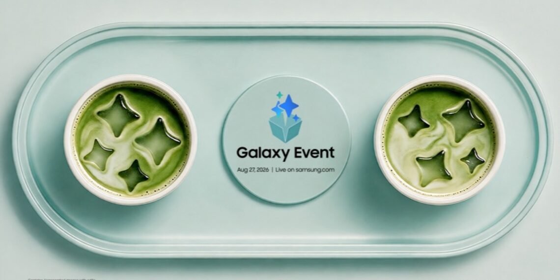Açık yeşil tepsi üzerinde Galaxy yıldız biçimli buzlar ve 27 Ağustos Galaxy Event bilgisi