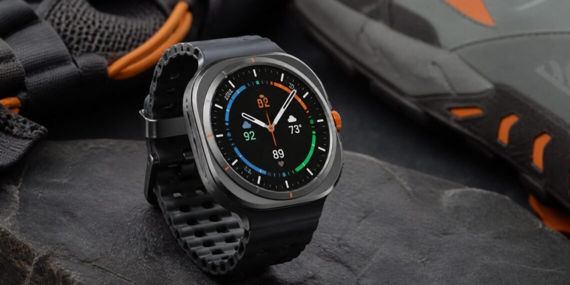 Koşu ekipmanlarının yanında titanyum kasalı Galaxy Watch Ultra2 tarzı akıllı saat
