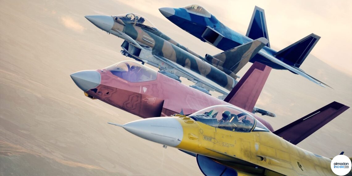 Ace Combat 8 Wings of Theve oyunundan savaş uçağı ve kokpit sahnesi
