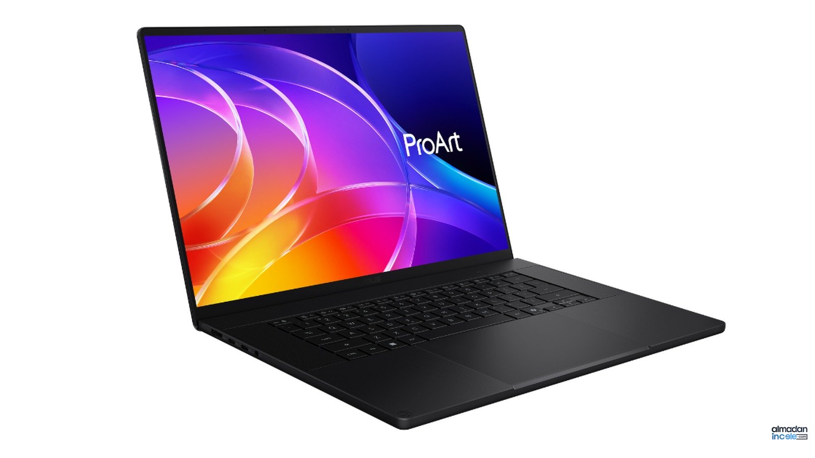 Açık konumda ASUS ProArt P16 H7607 profesyonel dizüstü bilgisayar