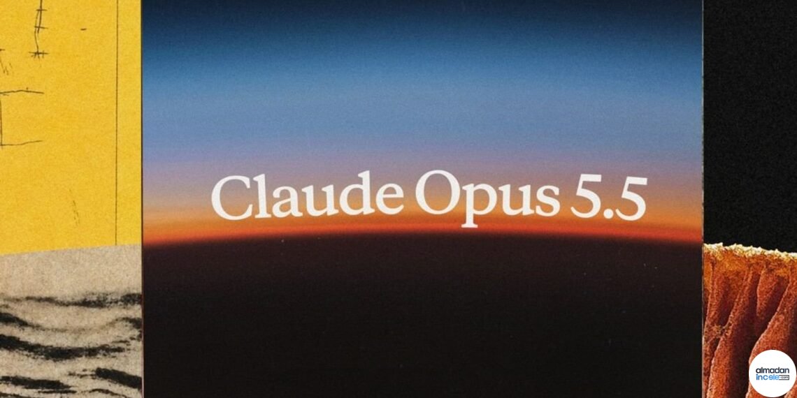 Claude Opus 5.5 sürüm duyurusunun resmi editoryal görseli