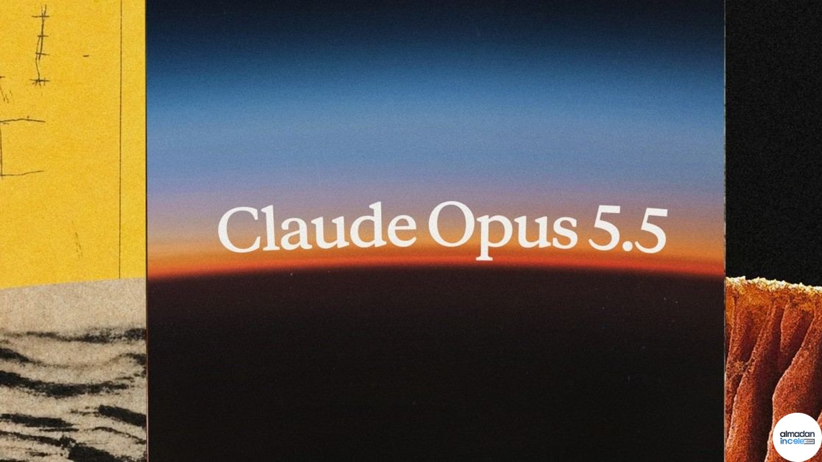 Claude Opus 5.5 sürüm duyurusunun resmi editoryal görseli
