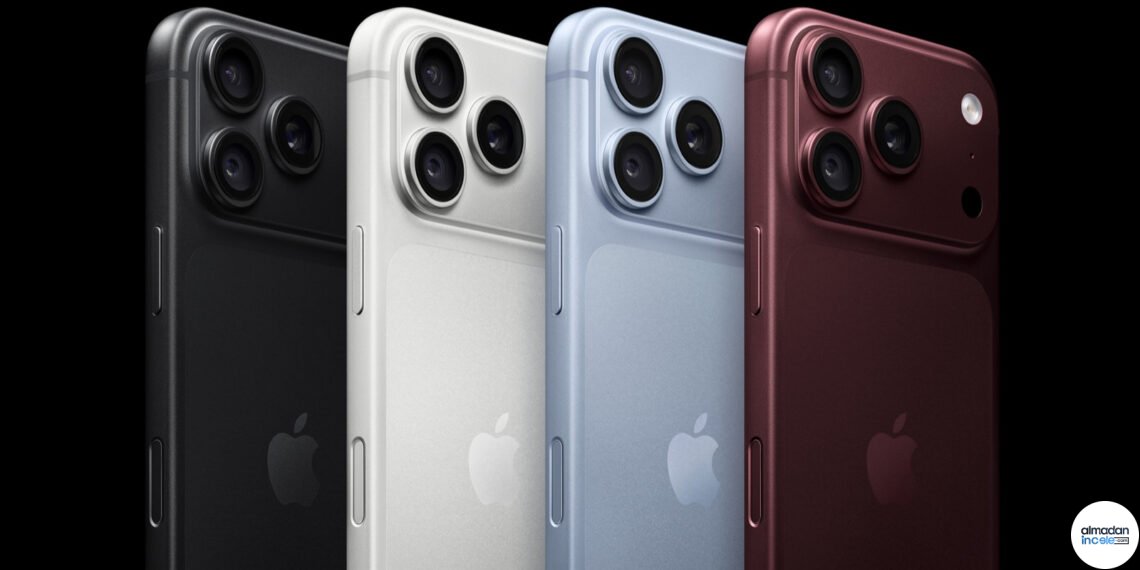 Siyah, gümüş, buzul ve bordo renklerde iPhone 18 Pro ailesi