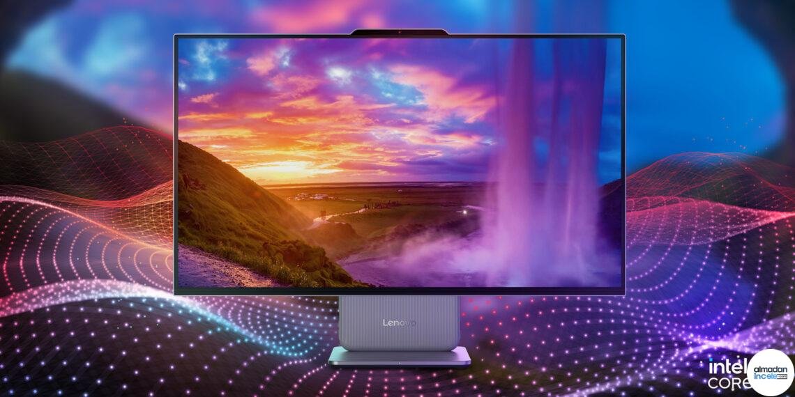 Lenovo IdeaCentre AIO i hepsi bir arada bilgisayarın ekran ve gövdesi