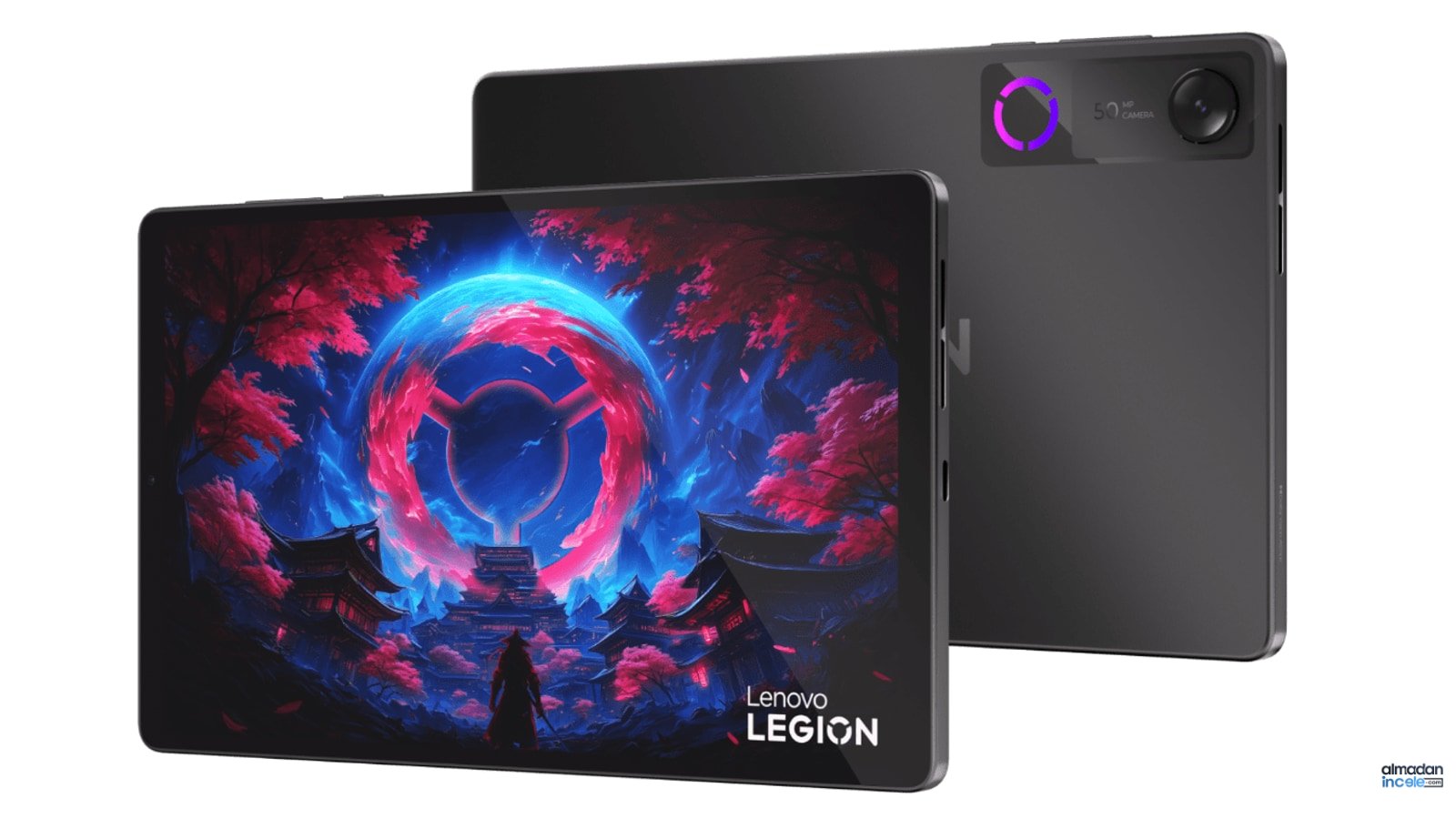 Lenovo Legion Tab Gen 5 oyun tableti yatay kullanımda