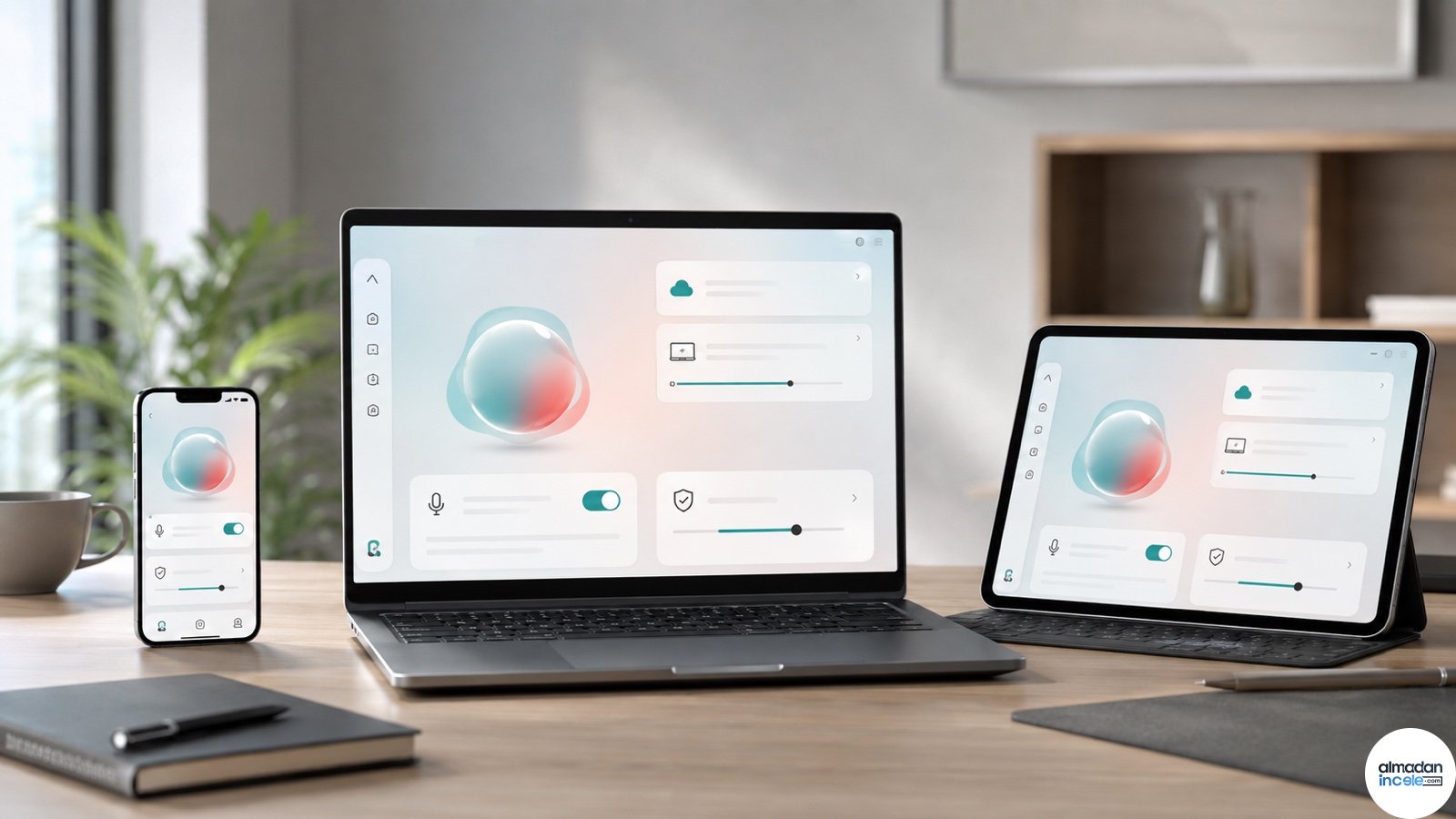Bilgisayar, tablet ve telefonda gizlilik kontrolleri açık kişisel yapay zekâ arayüzü