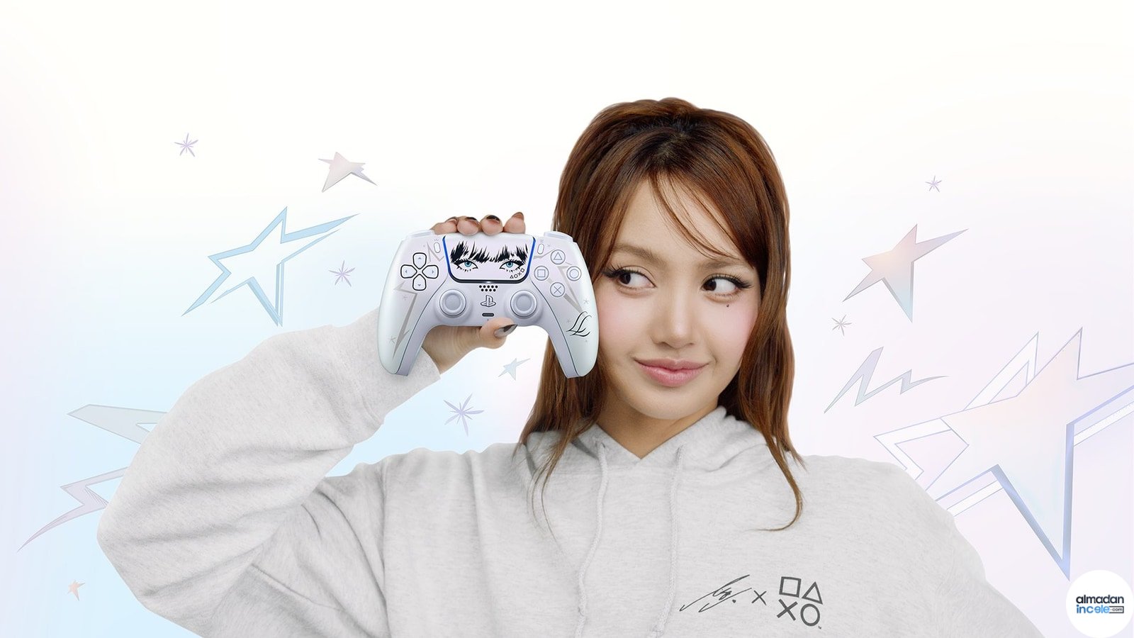 Lisa Limited Edition DualSense kablosuz kontrolcünün resmi ürün fotoğrafı