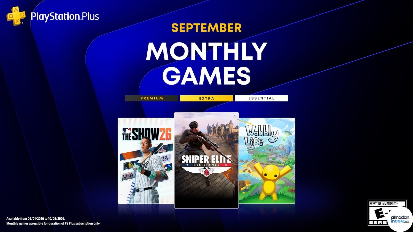 PlayStation Plus Eylül 2026 oyunlarının resmi kapak kolajı