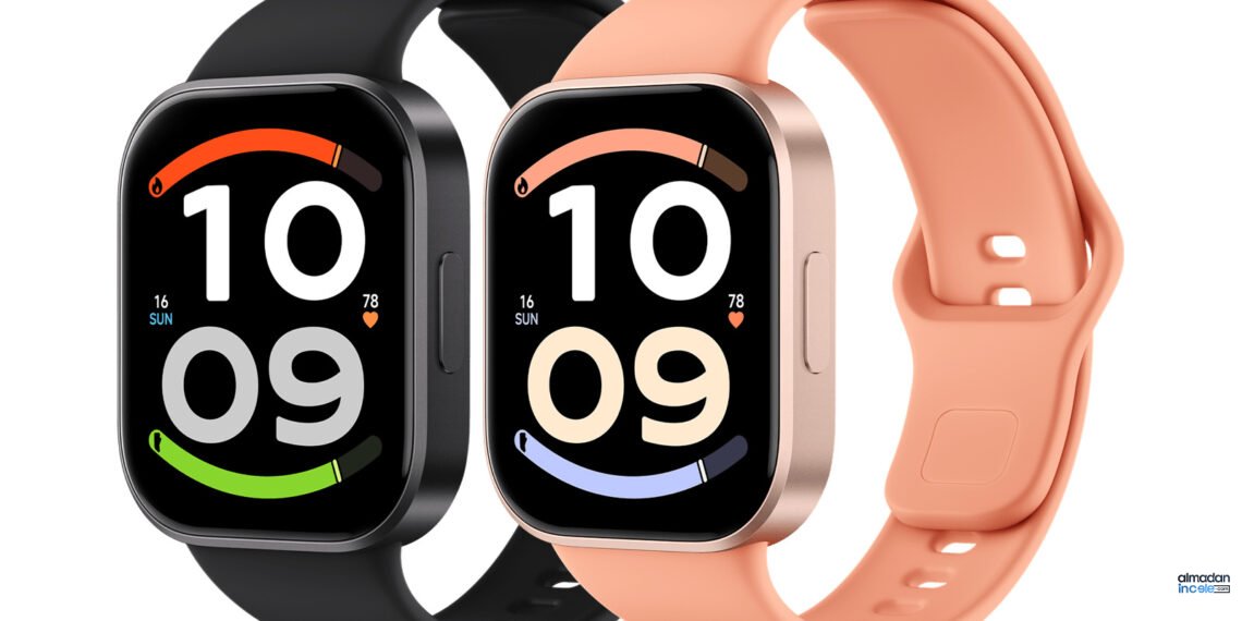 Redmi Watch 6 Active akıllı saatin renkli ekranı ve metalik çerçevesi