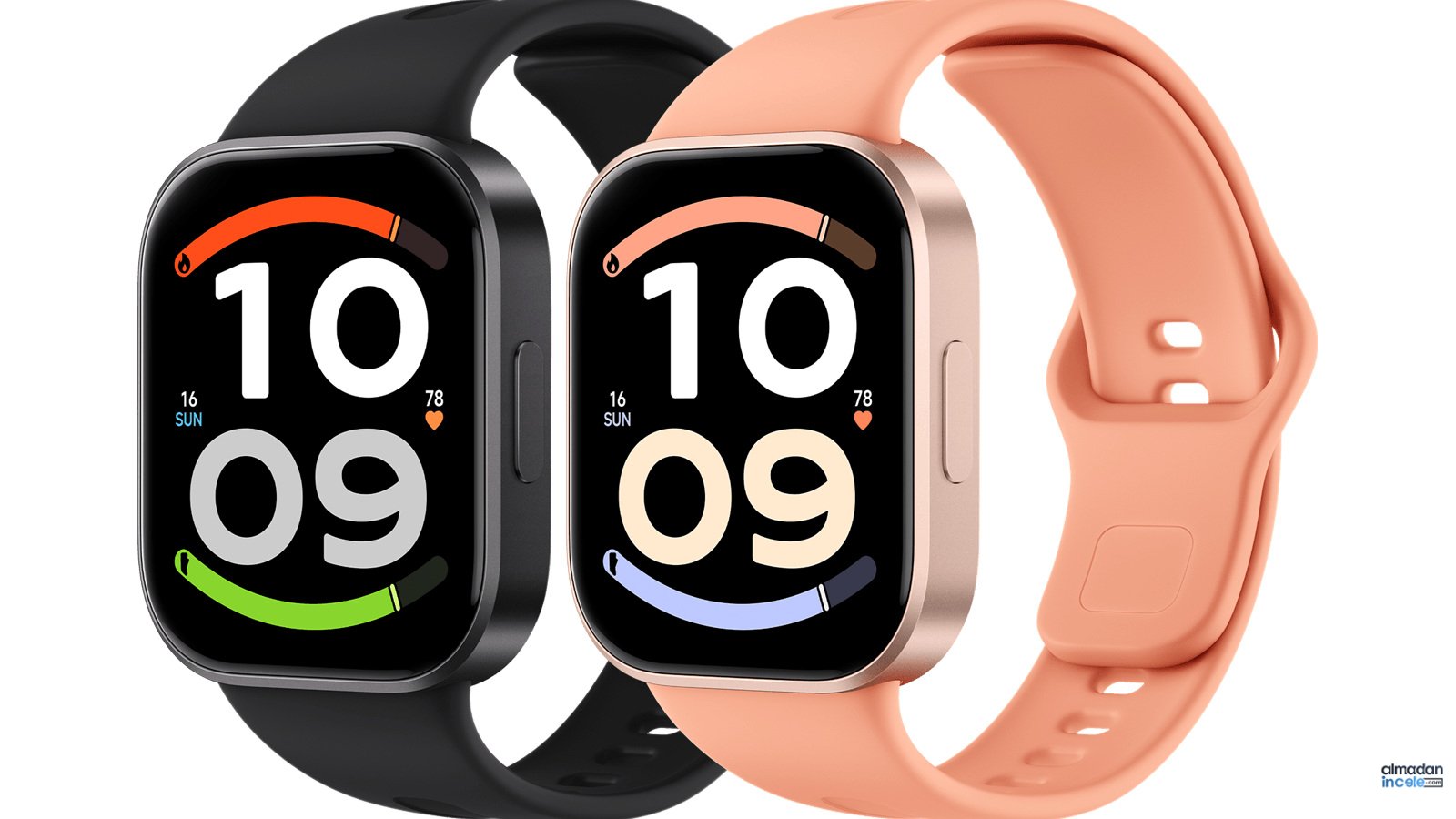Redmi Watch 6 Active akıllı saatin renkli ekranı ve metalik çerçevesi