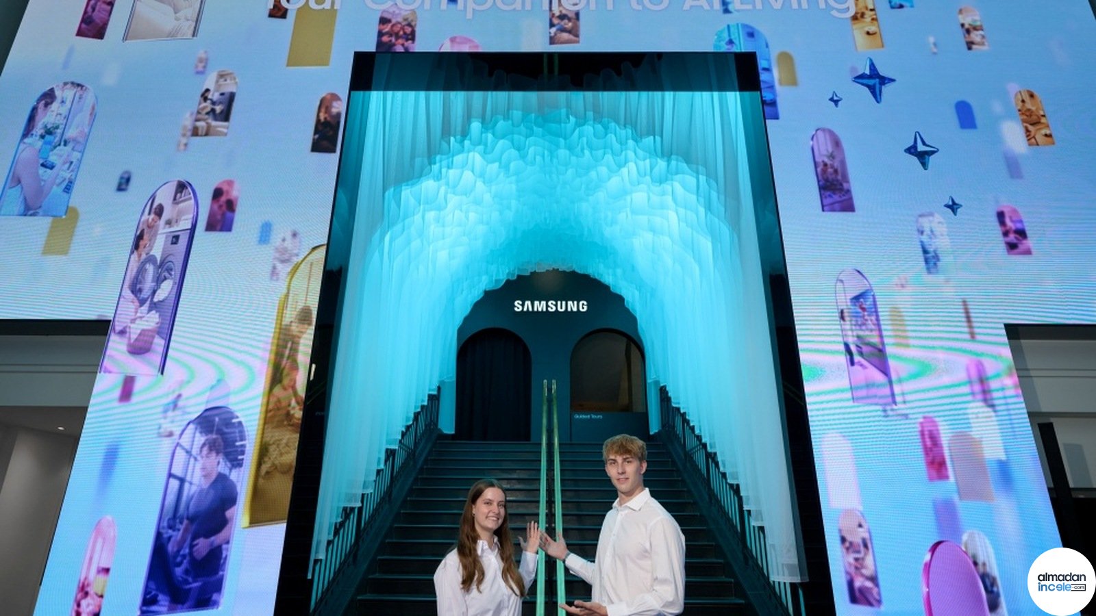 Samsung IFA 2026 AI Living etkinlik sahnesi ve sunucular