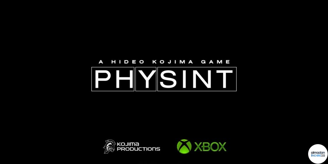 PHYSINT için Hideo Kojima ve Xbox ortaklığını gösteren resmi sahne