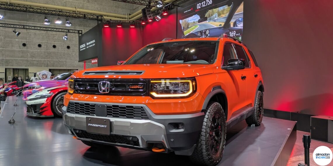 Honda Passport TrailSport SUV’un ön ve yan tasarımı