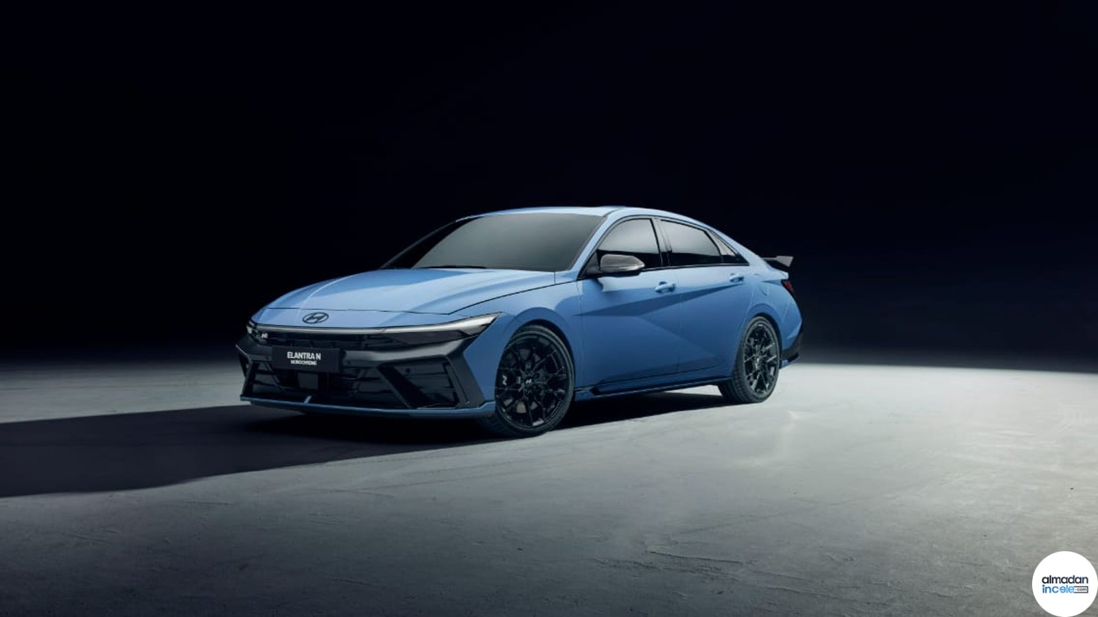 Hyundai Elantra N Monochrome özel sürümünün gerçek otomobil basın görseli