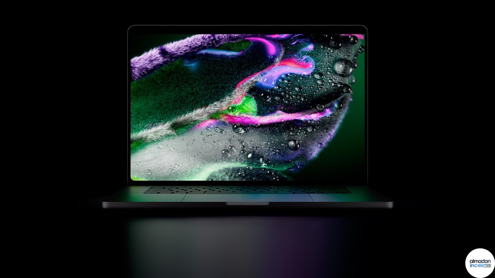 Apple MacBook Pro PROLED XDR ekranında dokunmatik içerik düzenleyen kullanıcı