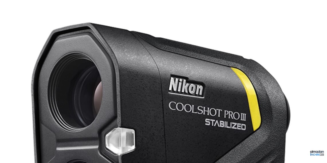 Siyah Nikon COOLSHOT PROIII STABILIZED lazer golf mesafe ölçer