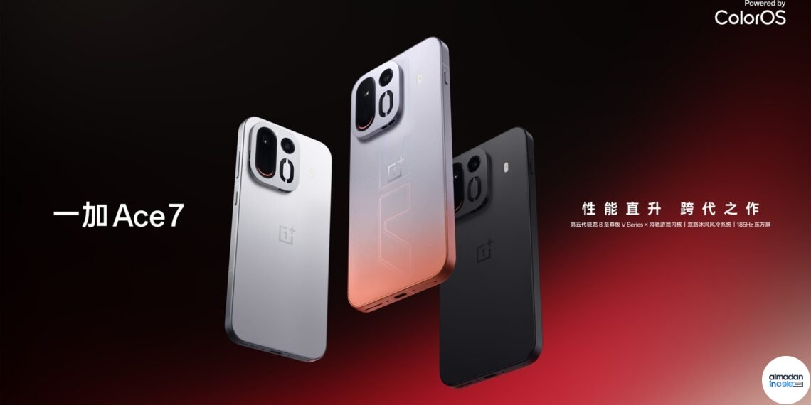OnePlus Ace 7 telefonunun resmî ürün görseli