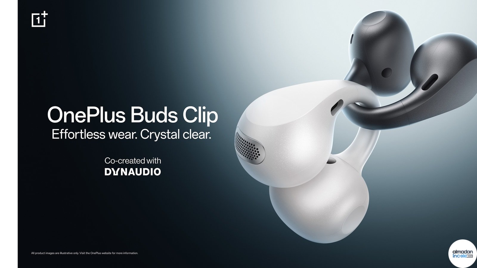 OnePlus Buds Clip klips biçimli açık kulak kablosuz kulaklık ve şarj kutusu