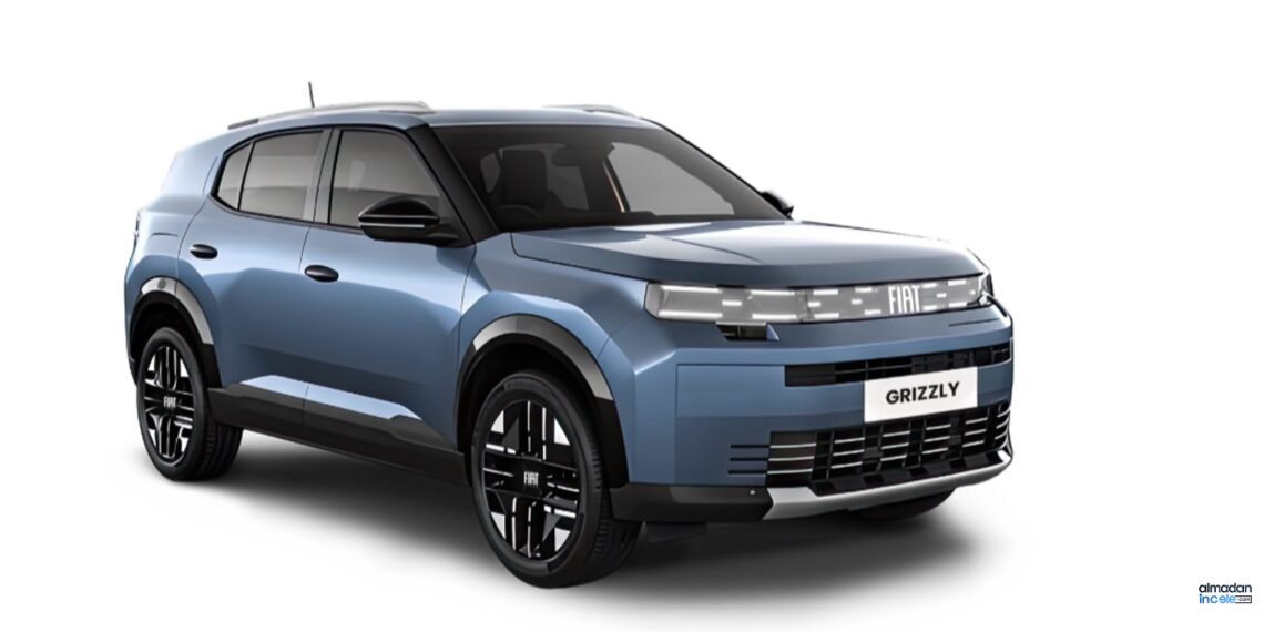 Mavi FIAT Grizzly ve sarı Grizzly Fastback SUV modellerinin resmi basın fotoğrafı