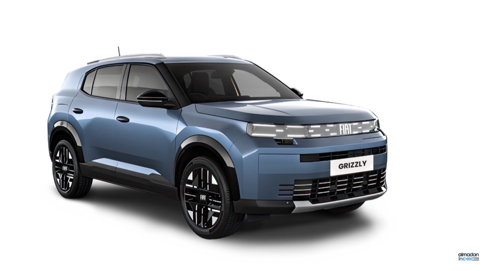 Mavi FIAT Grizzly ve sarı Grizzly Fastback SUV modellerinin resmi basın fotoğrafı