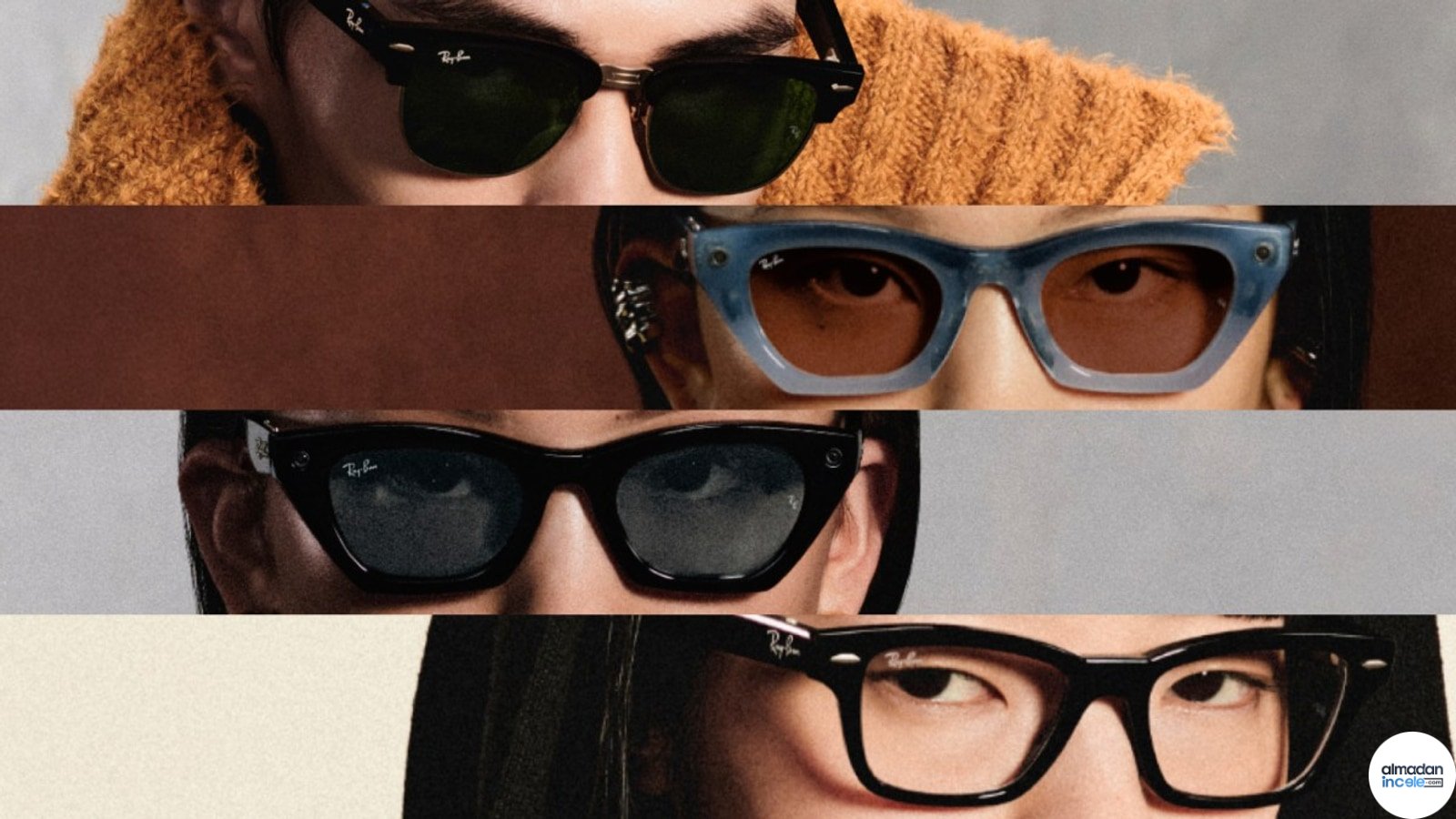 Meta’nın Ray-Ban Meta Audio gözlüklerini gösteren resmî basın görseli