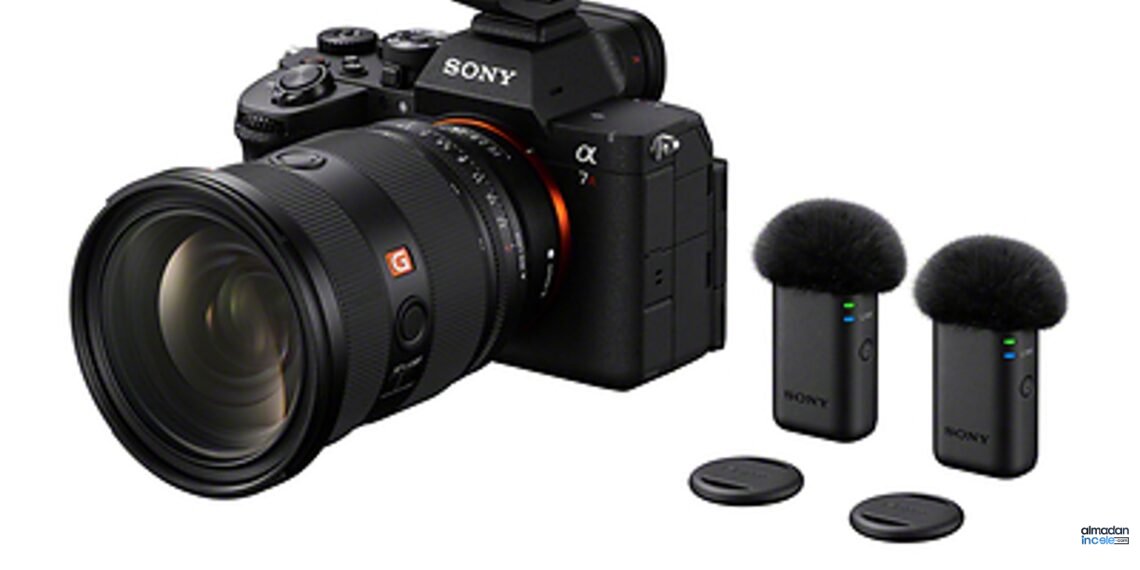 Sony ECM-W5 iki vericili kablosuz mikrofon seti ve uyumlu Alpha kamera