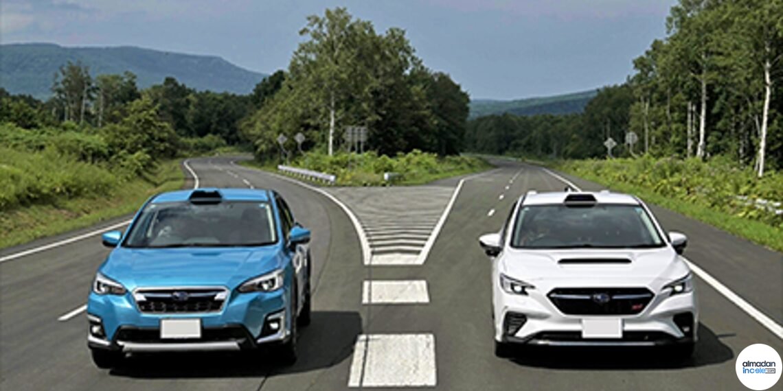 Subaru’nun altyapıyla koordineli otonom sürüş için kullandığı gerçek test aracı