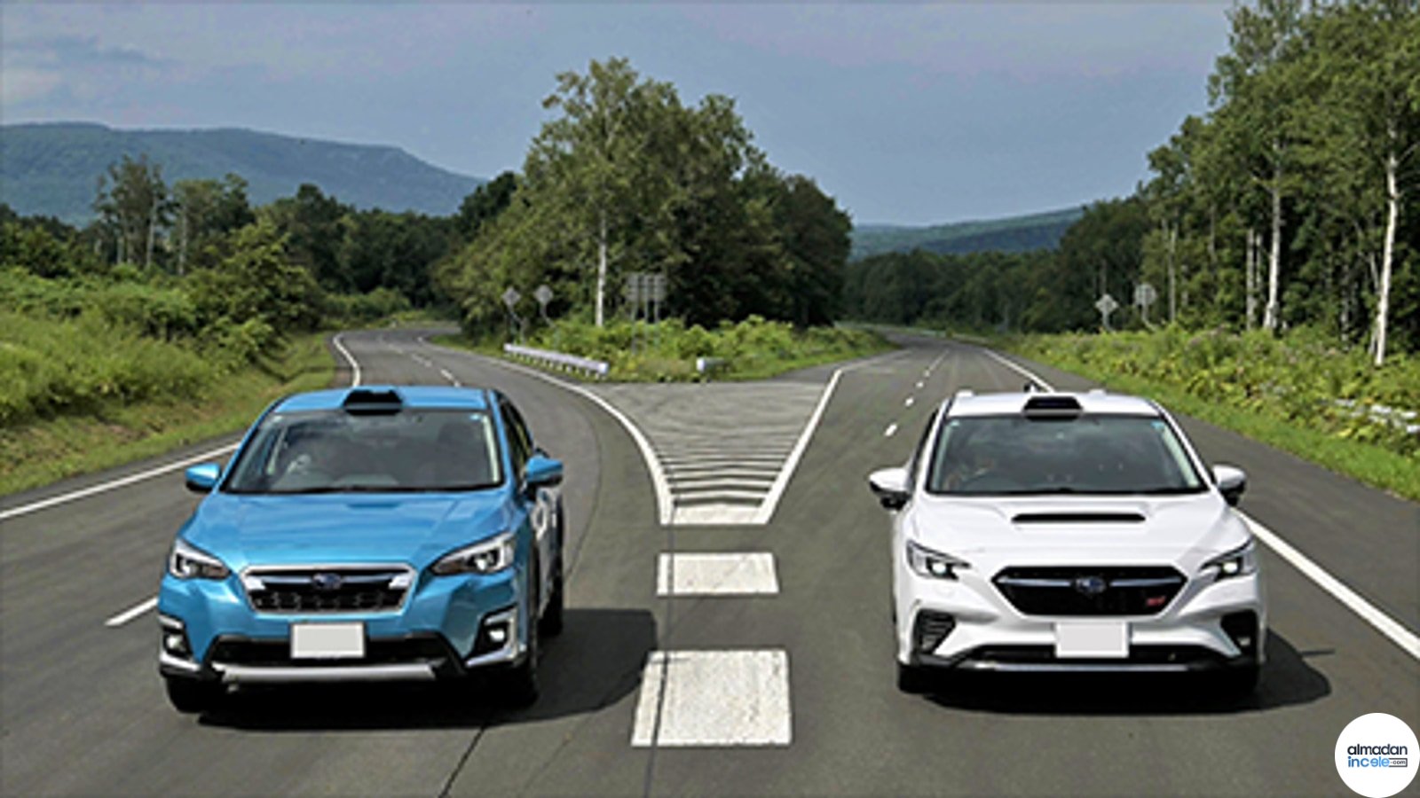 Subaru’nun altyapıyla koordineli otonom sürüş için kullandığı gerçek test aracı